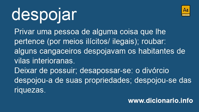 Significado de despojais