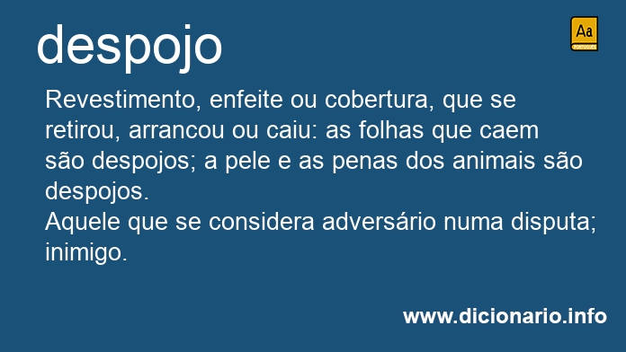 Significado de despojo