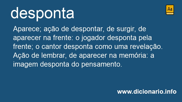 Significado de desponta