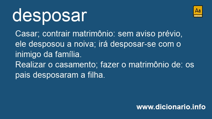 Significado de desposarei