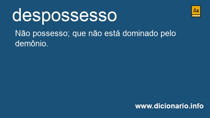 Significado de despossesso