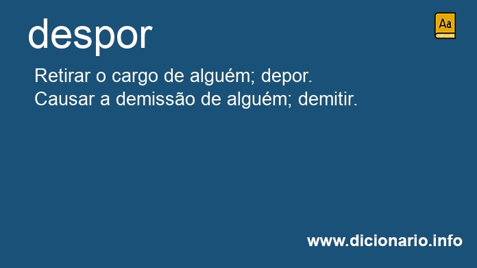 Significado de desposto