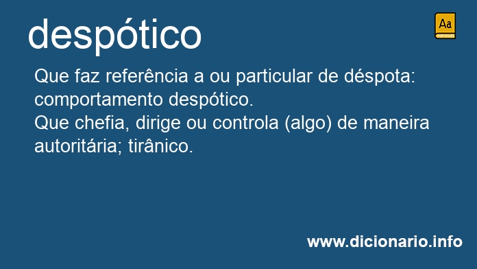 Significado de despticos
