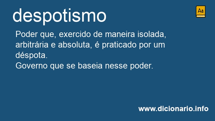 Significado de despotismos