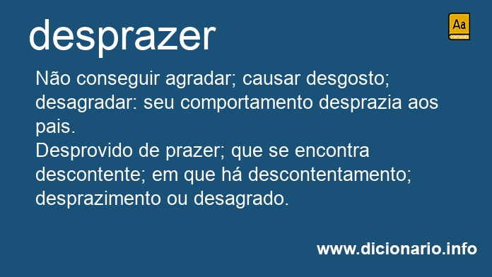 Significado de desprazam