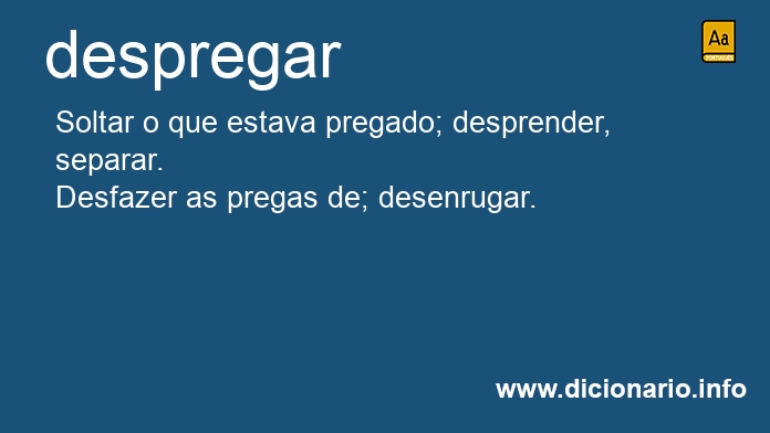 Significado de despregar