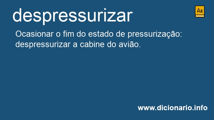Significado de despressurizado