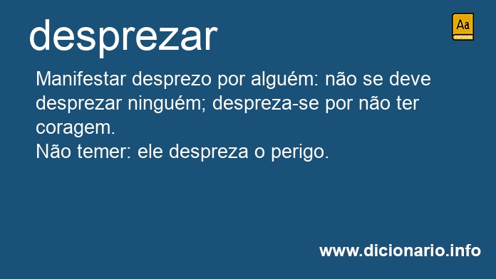 Significado de desprezavam