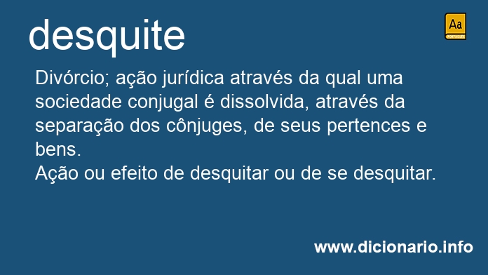 Significado de desquite