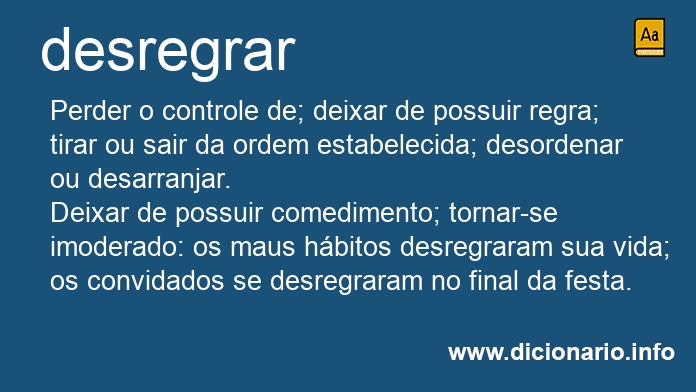 Significado de desregra