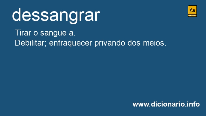 Significado de dessangravam
