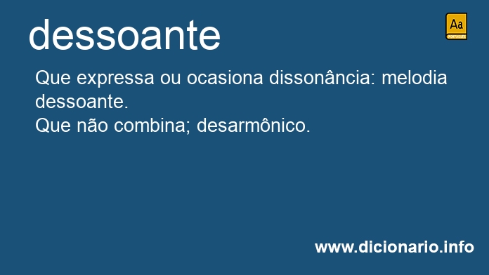 Significado de dessoante