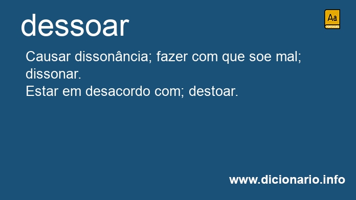 Significado de dessoar