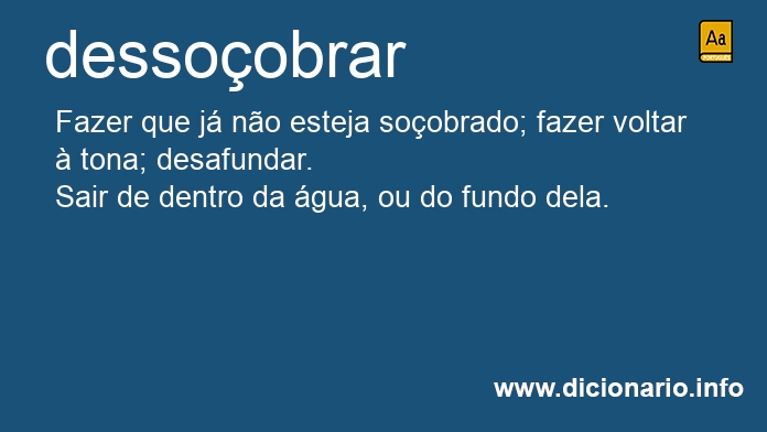 Significado de dessoobrei