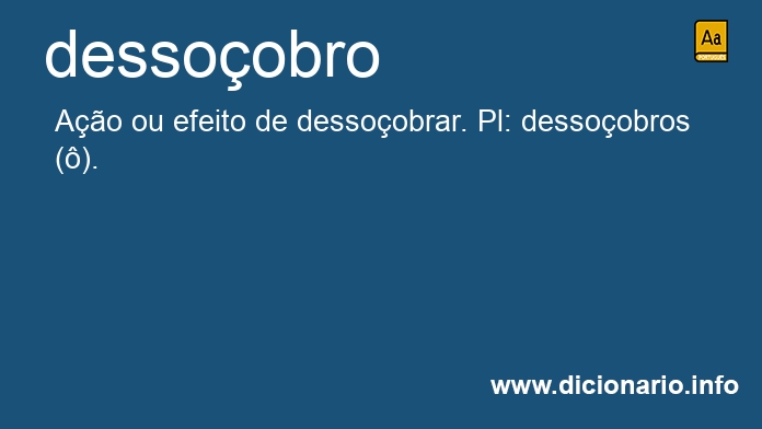 Significado de dessoobro