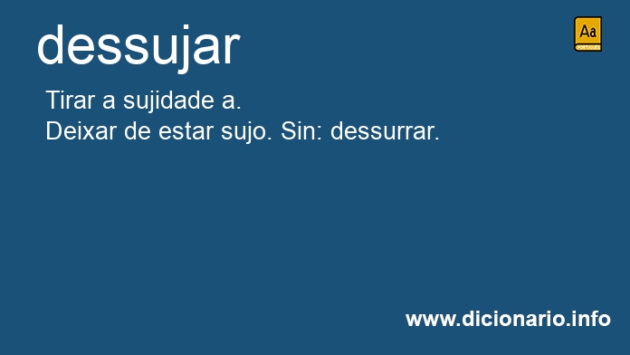 Significado de dessujar
