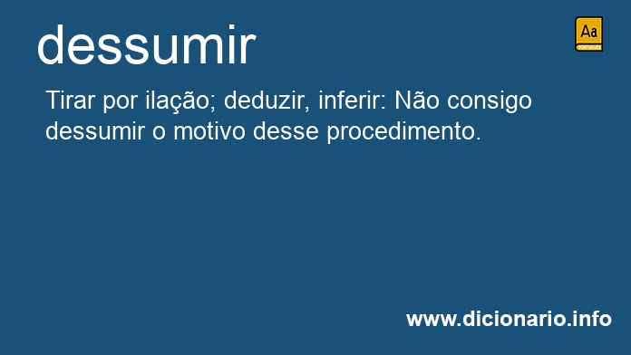 Significado de dessumeis