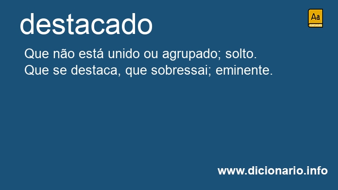 Significado de destacada