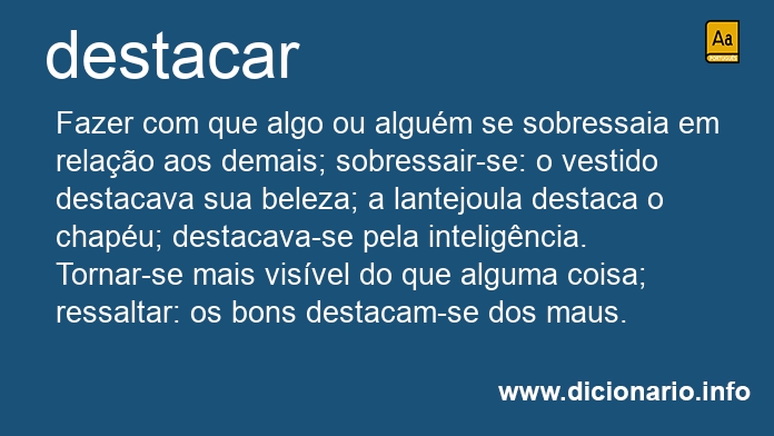 Significado de destacai