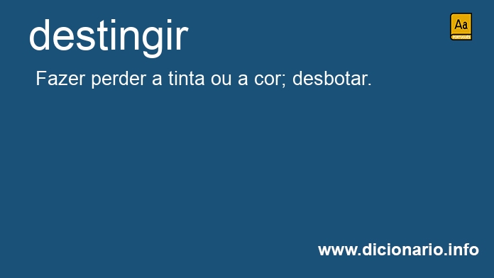 Significado de destingisse