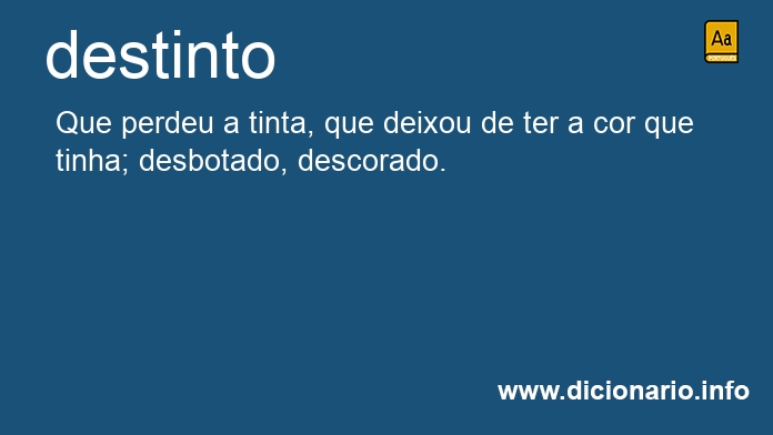 Significado de destinta