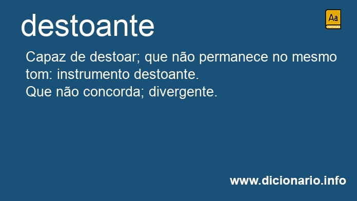 Significado de destoante