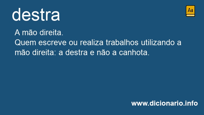 Significado de destra