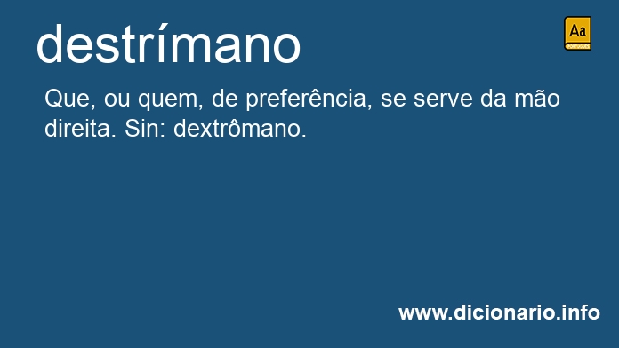 Significado de destrmano