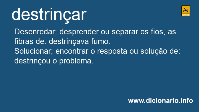 Significado de destrinado