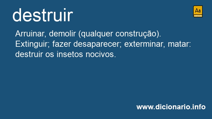 Significado de destruram