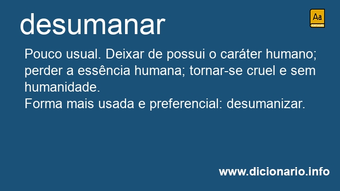 Significado de desumana