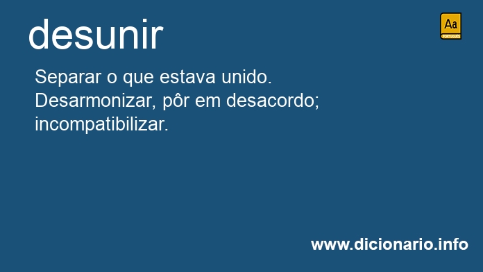 Significado de desuni