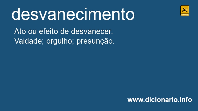 Significado de desvanecimento