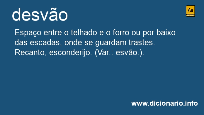 Significado de desvo