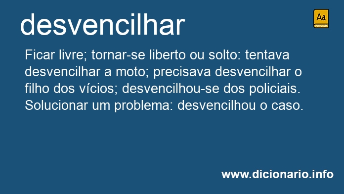 Significado de desvencilhando