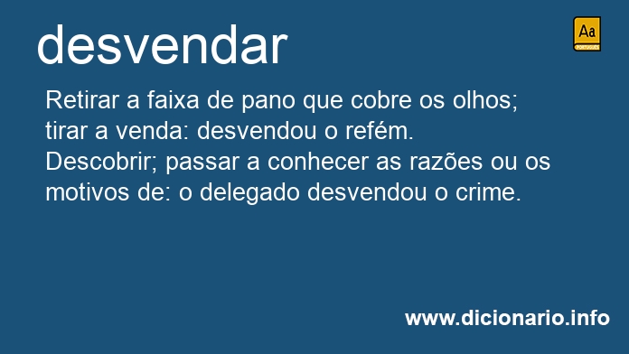 Significado de desvendarei