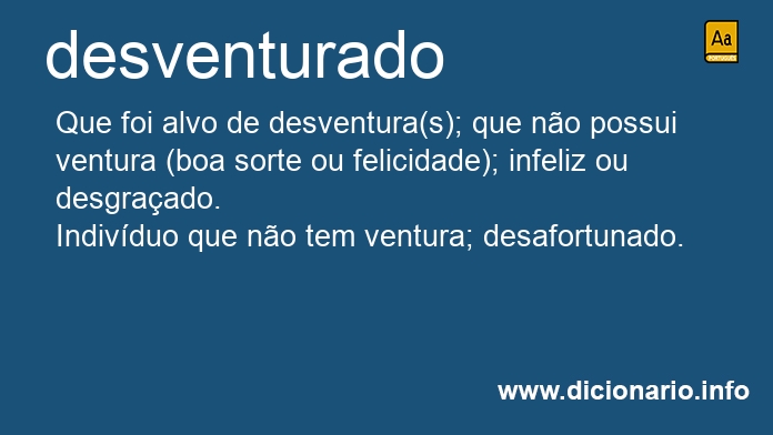 Significado de desventurada