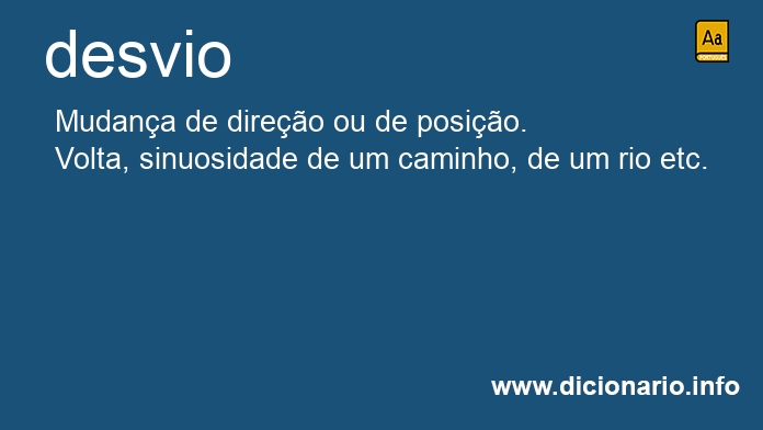 Significado de desvio