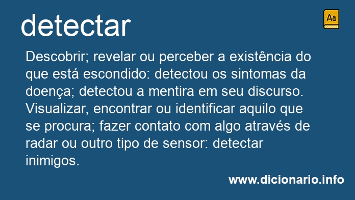 Significado de detectado