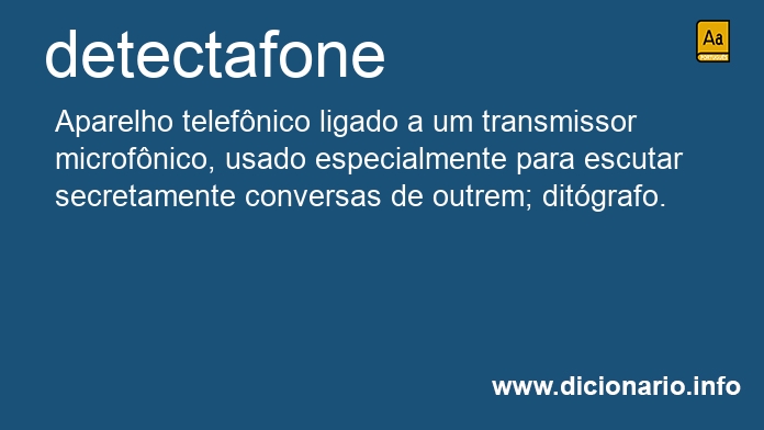 Significado de detectafone