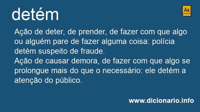 Significado de detm