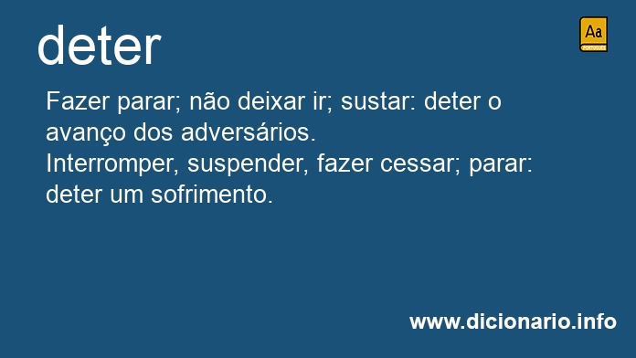 Significado de deter