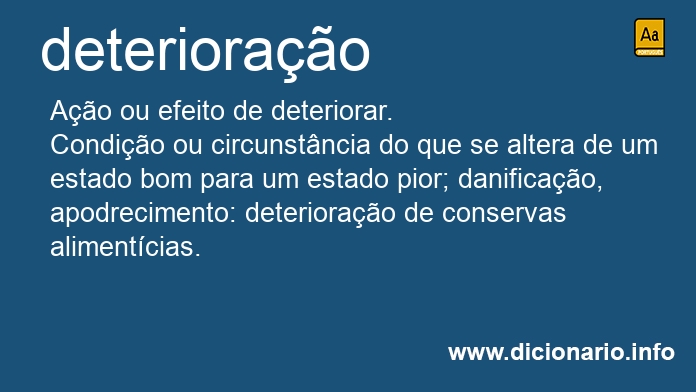 Significado de deteriorao