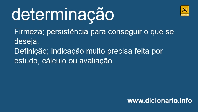 Significado de determinaes