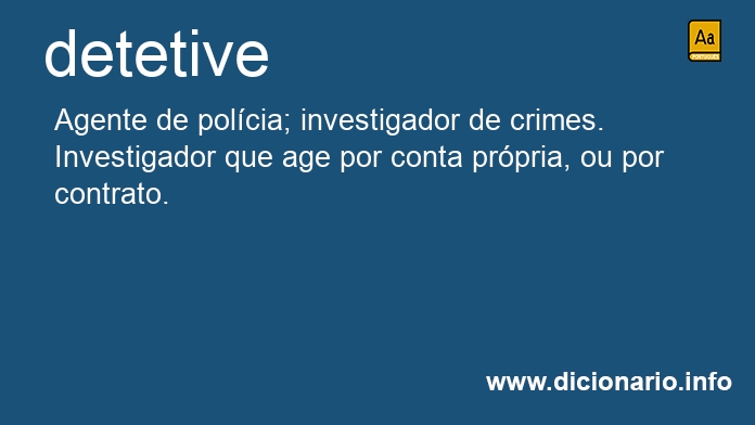 Significado de detetives