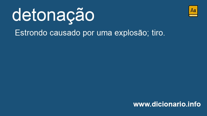 Significado de detonao