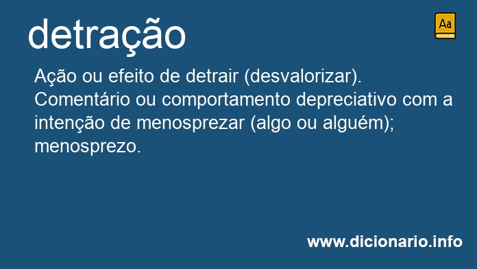 Significado de detrao
