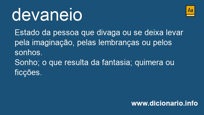 Significado de devaneio