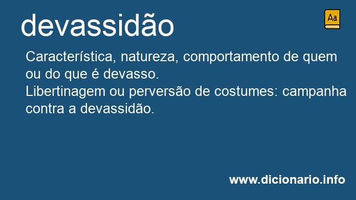 Significado de devassido