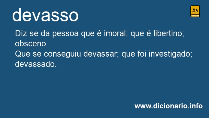 Significado de devasso